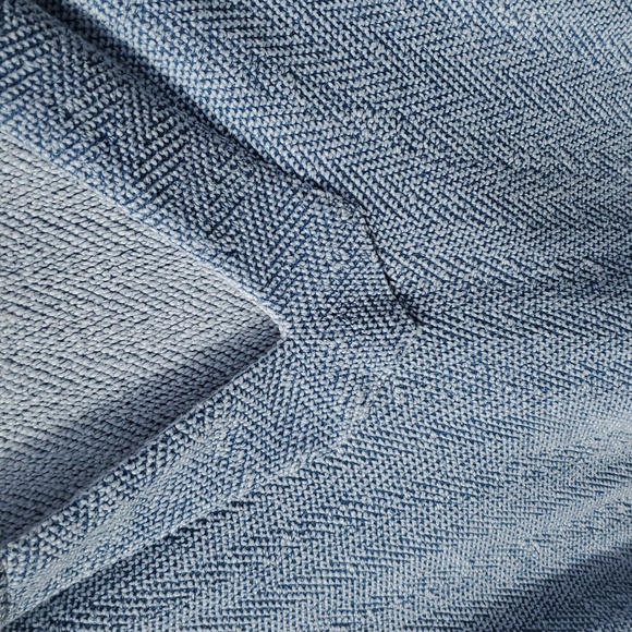 Faherty Seabrook French Terry Hoodie Poncho V-Neck Herringbone Large - Picture 15 of 16